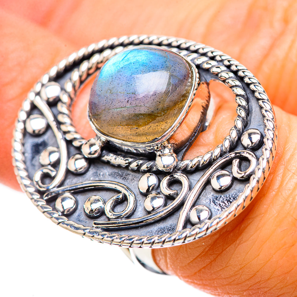 Labradorite Rings handcrafted by Anasilvercos - RING133762