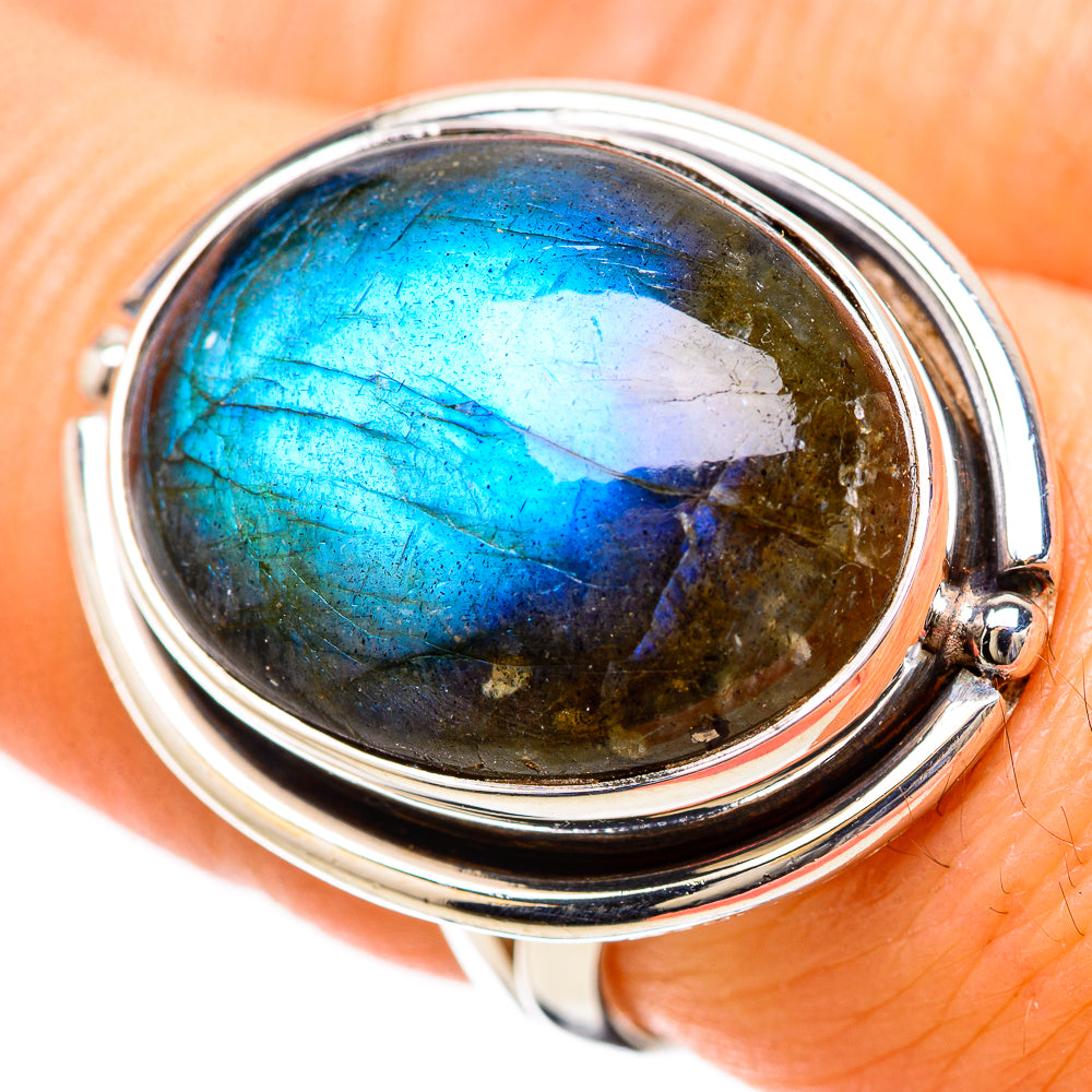 Labradorite Rings handcrafted by Anasilvercos - RING133767