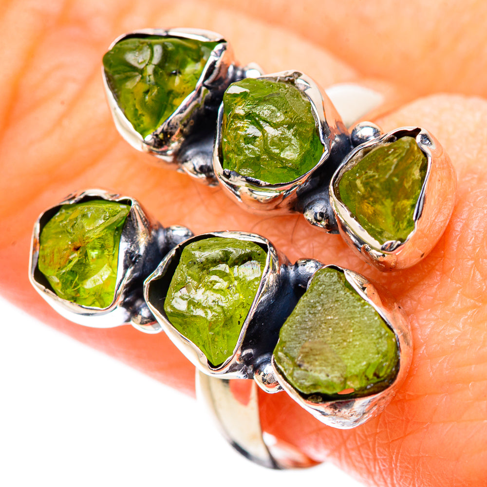 Peridot Rings handcrafted by Anasilvercos - RING133769
