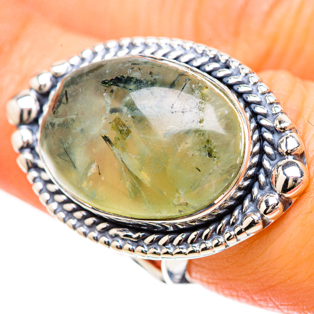 Prehnite Rings handcrafted by Anasilvercos - RING133770