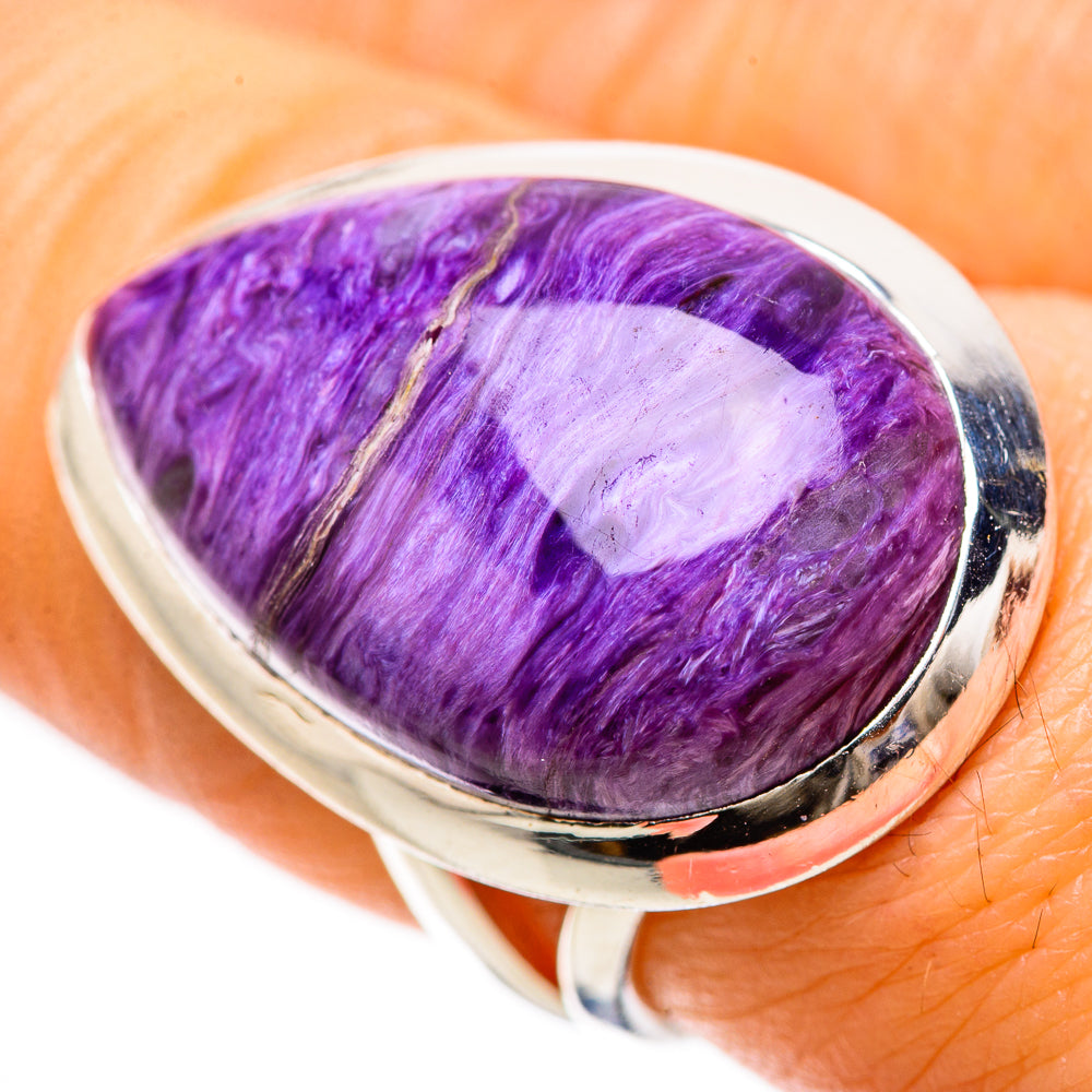 Charoite Rings handcrafted by Anasilvercos - RING133778
