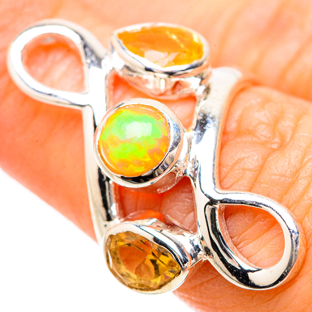 Ethiopian Opal Rings handcrafted by Anasilvercos - RING133789