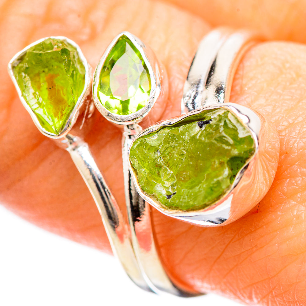 Peridot Rings handcrafted by Anasilvercos - RING133798
