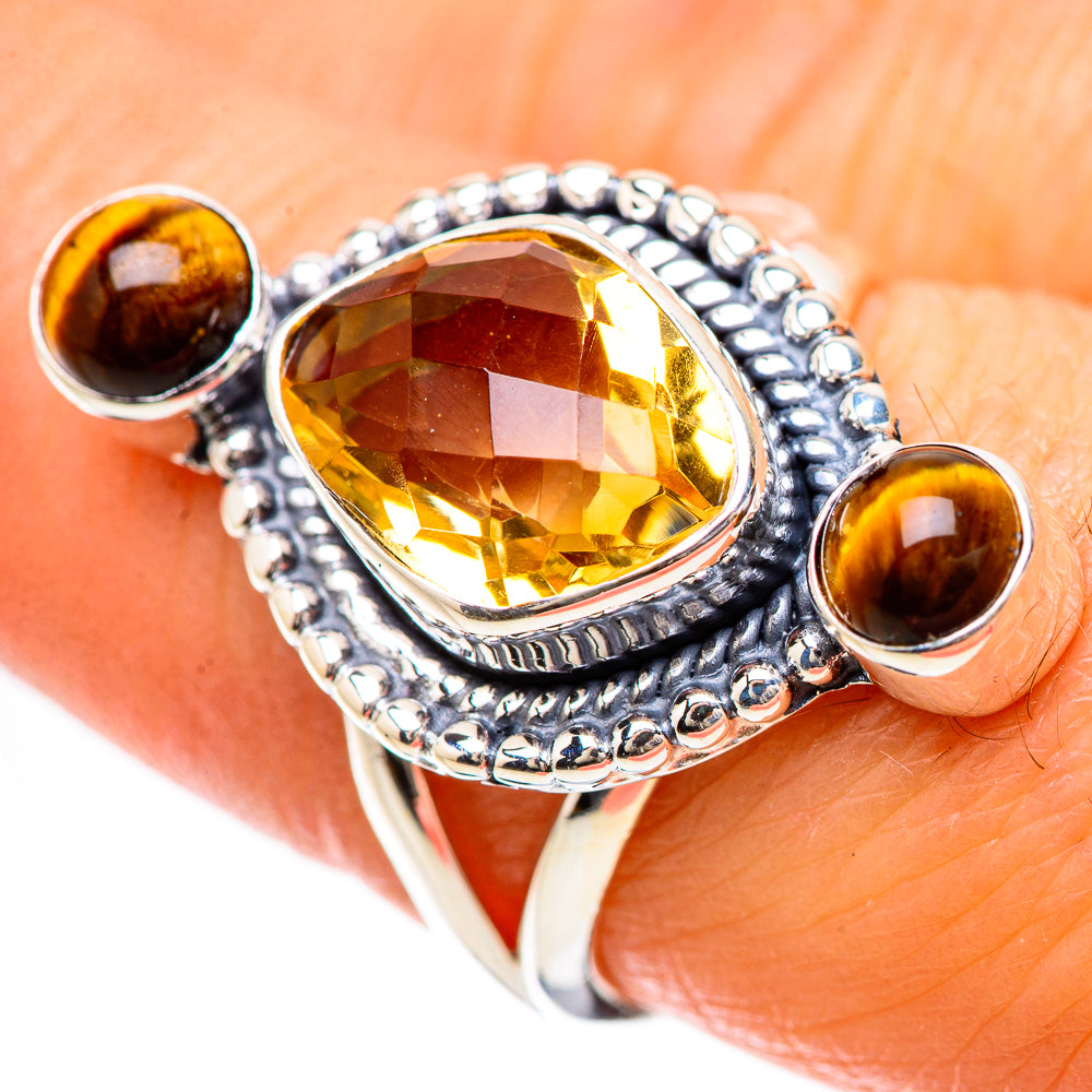 Citrine Rings handcrafted by Anasilvercos - RING133802