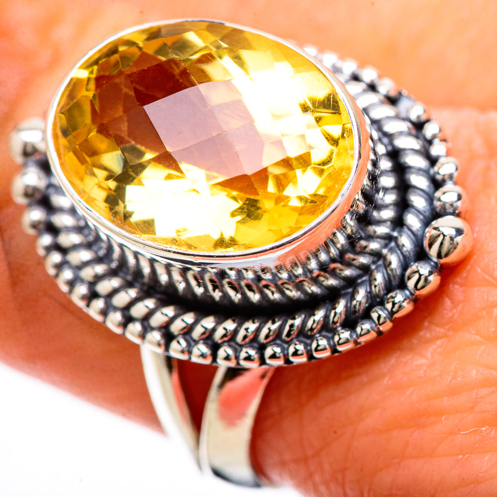 Citrine Rings handcrafted by Anasilvercos - RING133803