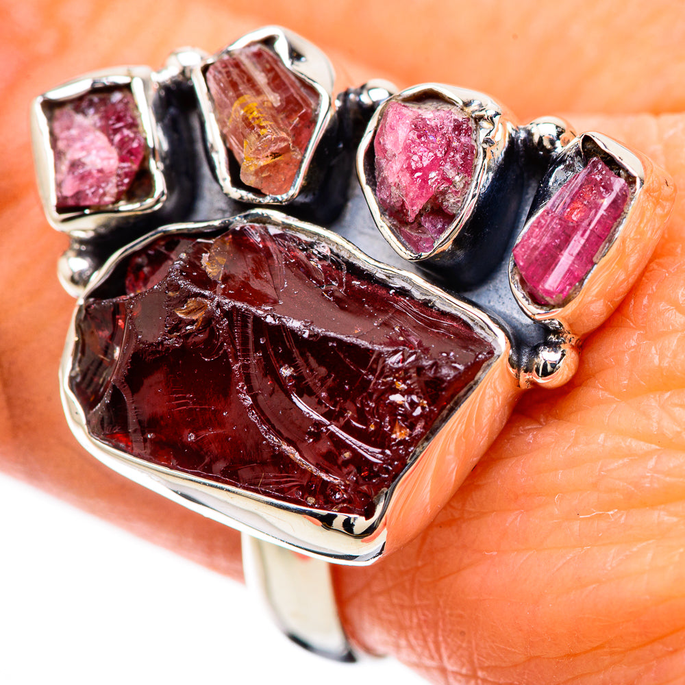 Garnet Rings handcrafted by Anasilvercos - RING133807