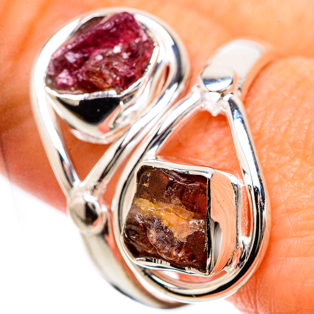 Pink Tourmaline Rings handcrafted by Anasilvercos - RING133818