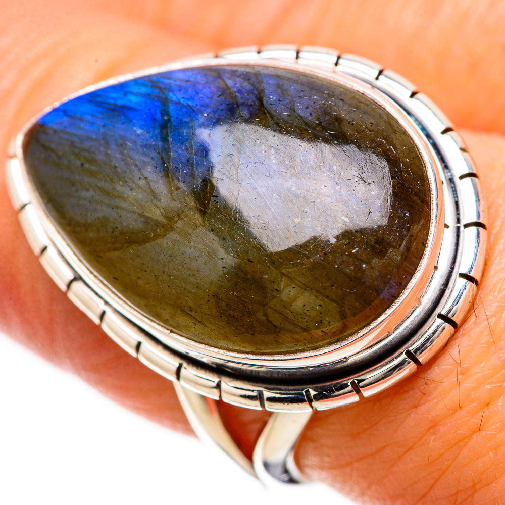 Labradorite Rings handcrafted by Anasilvercos - RING133822
