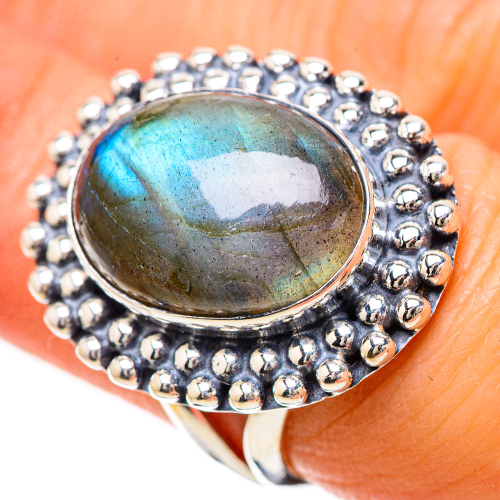 Labradorite Rings handcrafted by Anasilvercos - RING133825