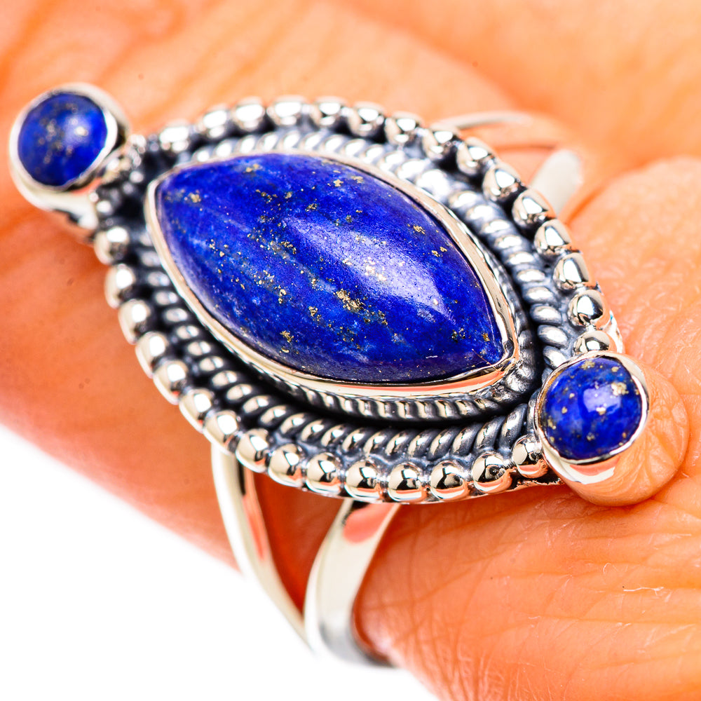 Lapis Lazuli Rings handcrafted by Anasilvercos - RING133828