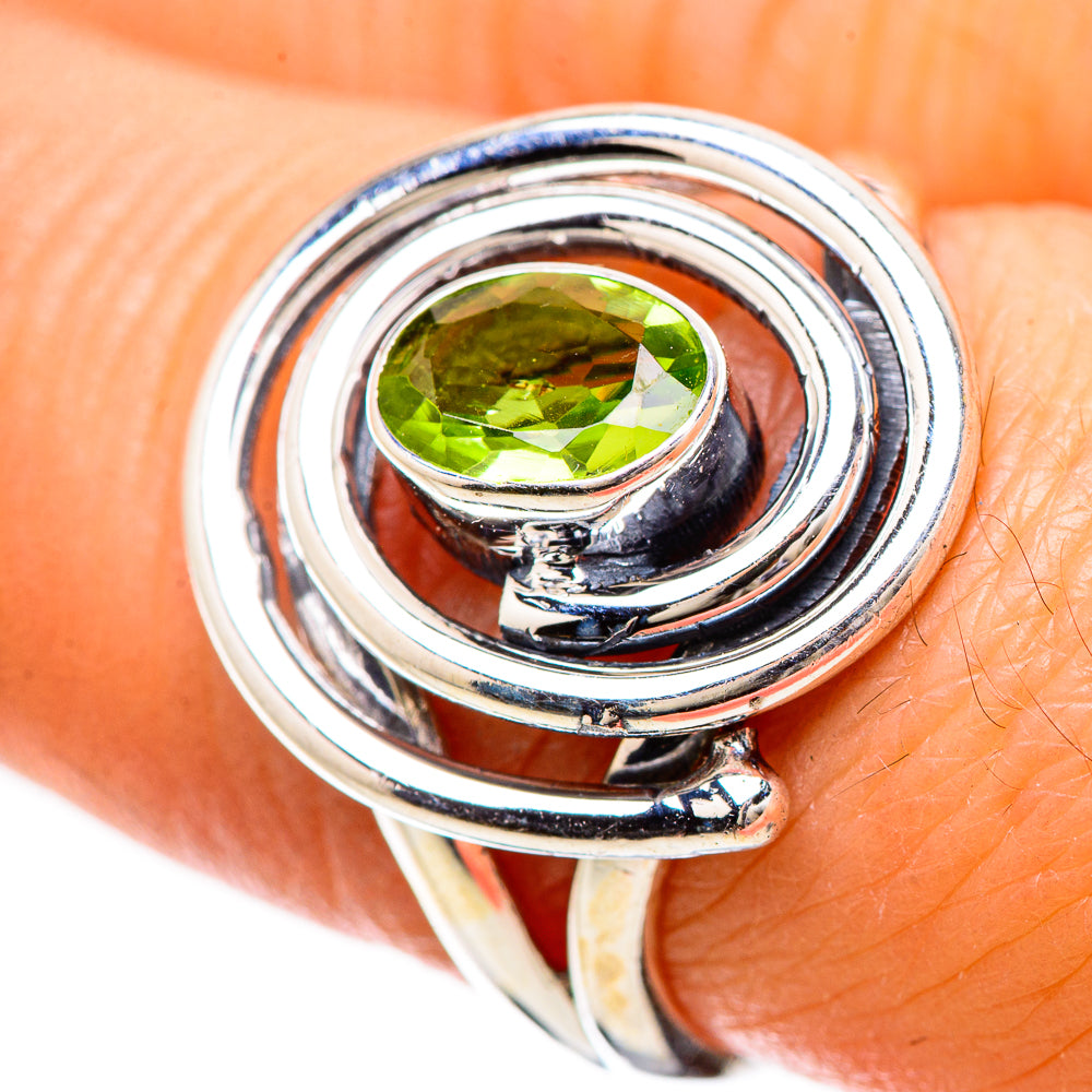 Peridot Rings handcrafted by Anasilvercos - RING133829