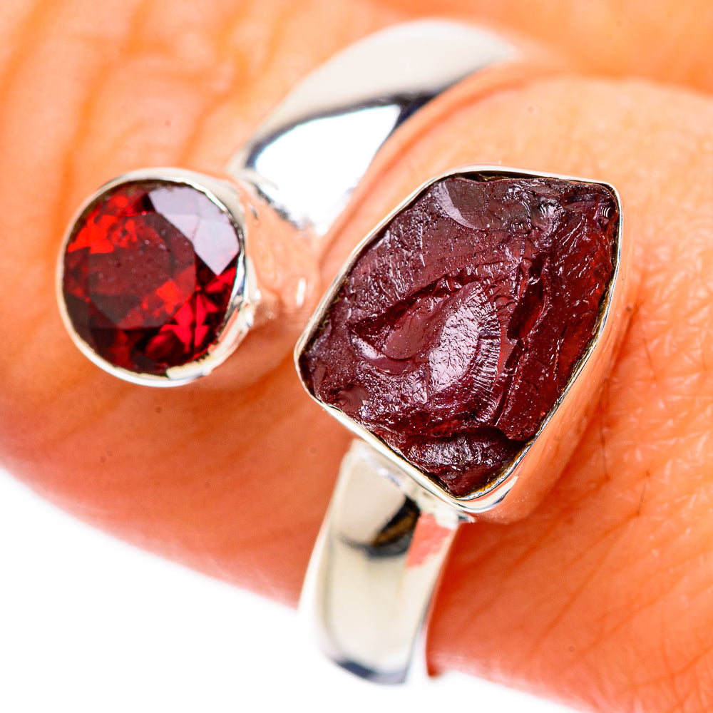 Garnet Rings handcrafted by Anasilvercos - RING133837