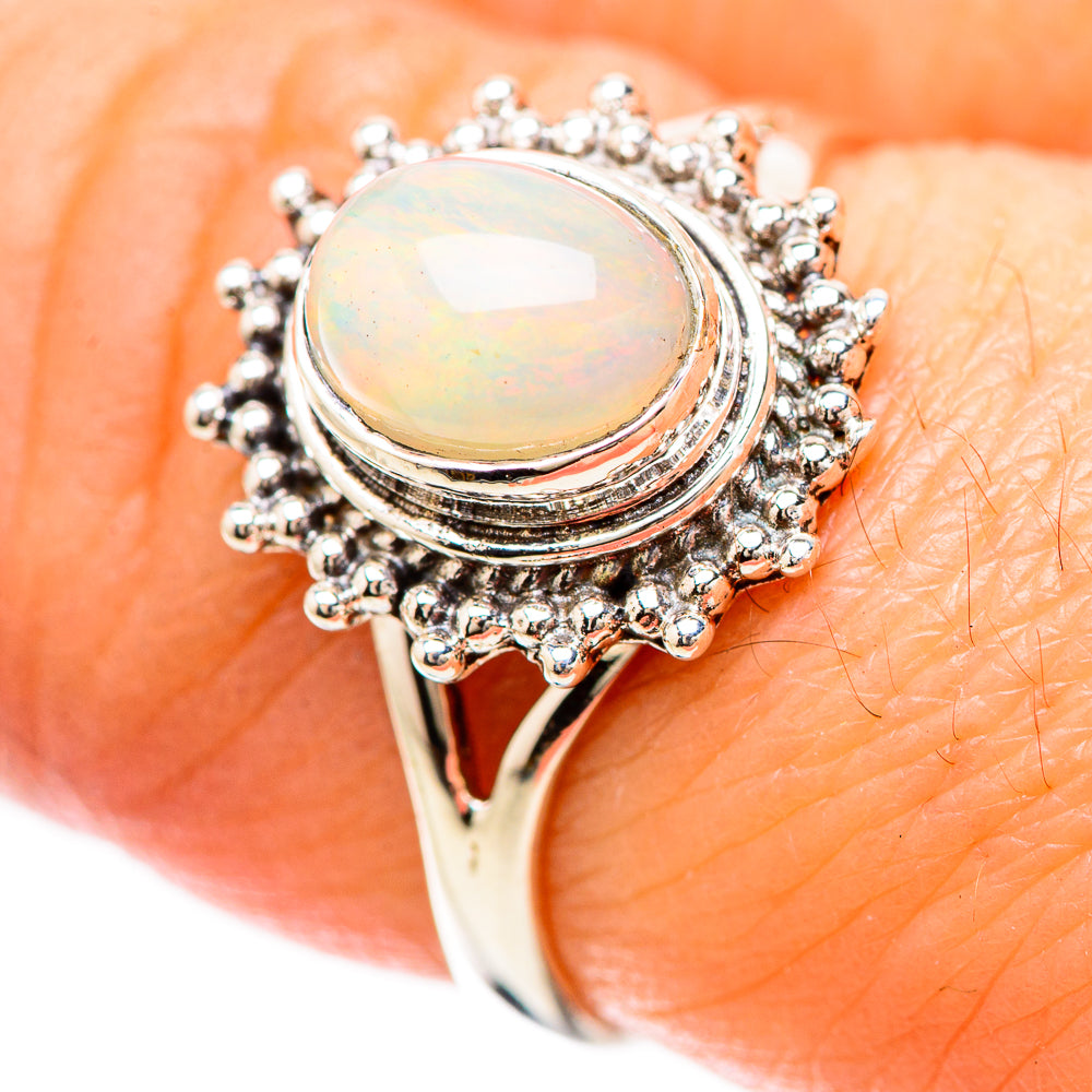 Ethiopian Opal Rings handcrafted by Anasilvercos - RING133847