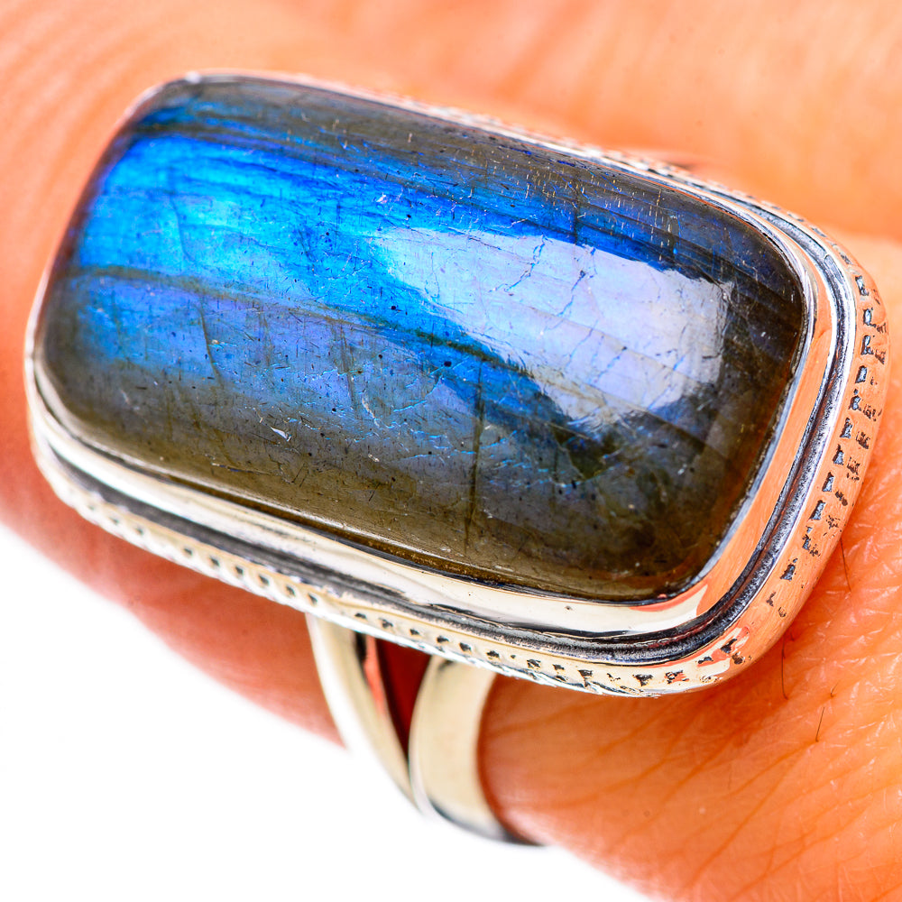 Labradorite Rings handcrafted by Anasilvercos - RING133855