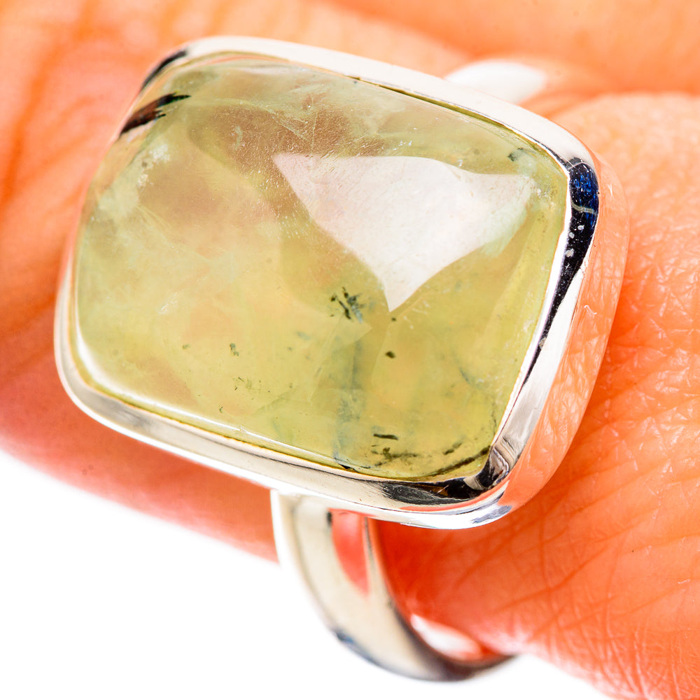 Prehnite Rings handcrafted by Anasilvercos - RING133859