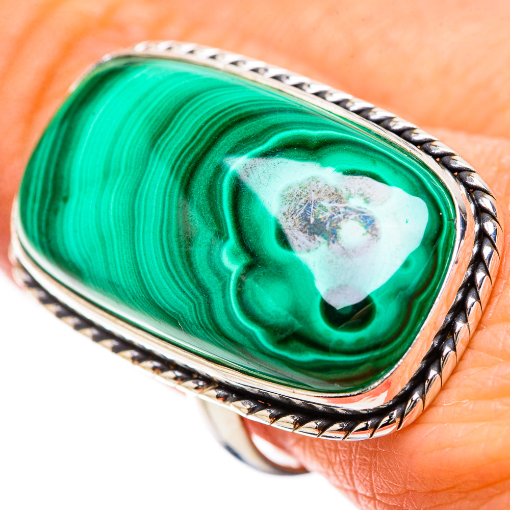 Malachite Rings handcrafted by Anasilvercos - RING133863