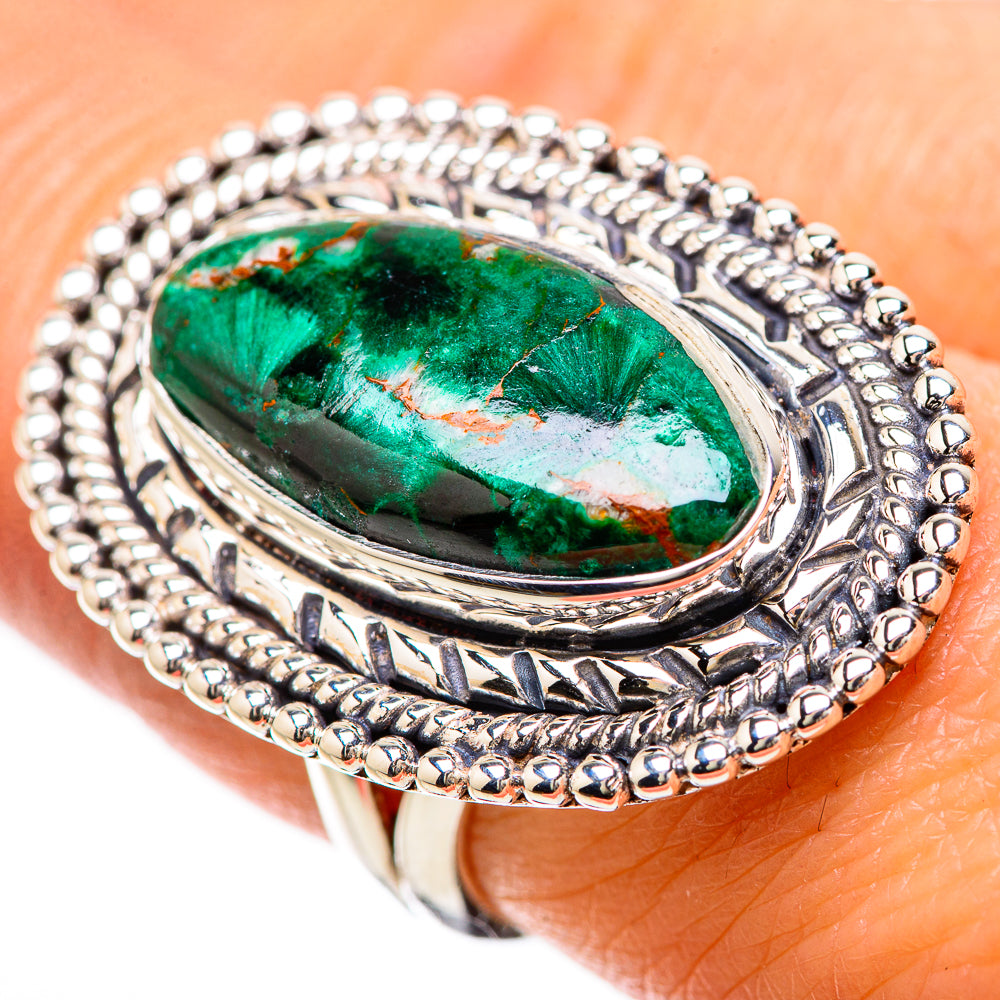 Malachite Rings handcrafted by Anasilvercos - RING133866