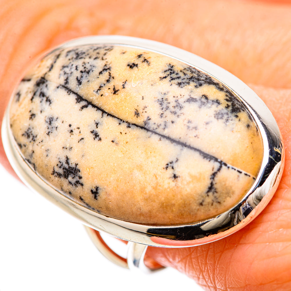 Germany Psilomelane Dendrite Rings handcrafted by Anasilvercos - RING133868