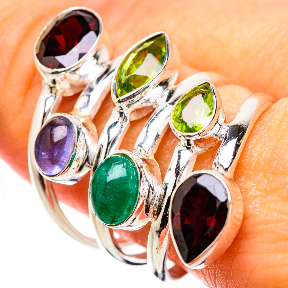 Garnet Rings handcrafted by Anasilvercos - RING133880