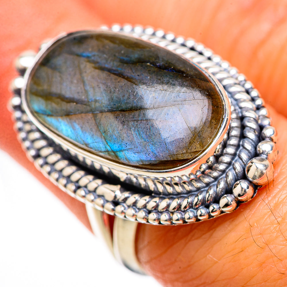 Labradorite Rings handcrafted by Anasilvercos - RING133887
