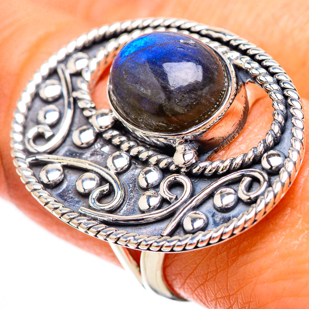 Labradorite Rings handcrafted by Anasilvercos - RING133888