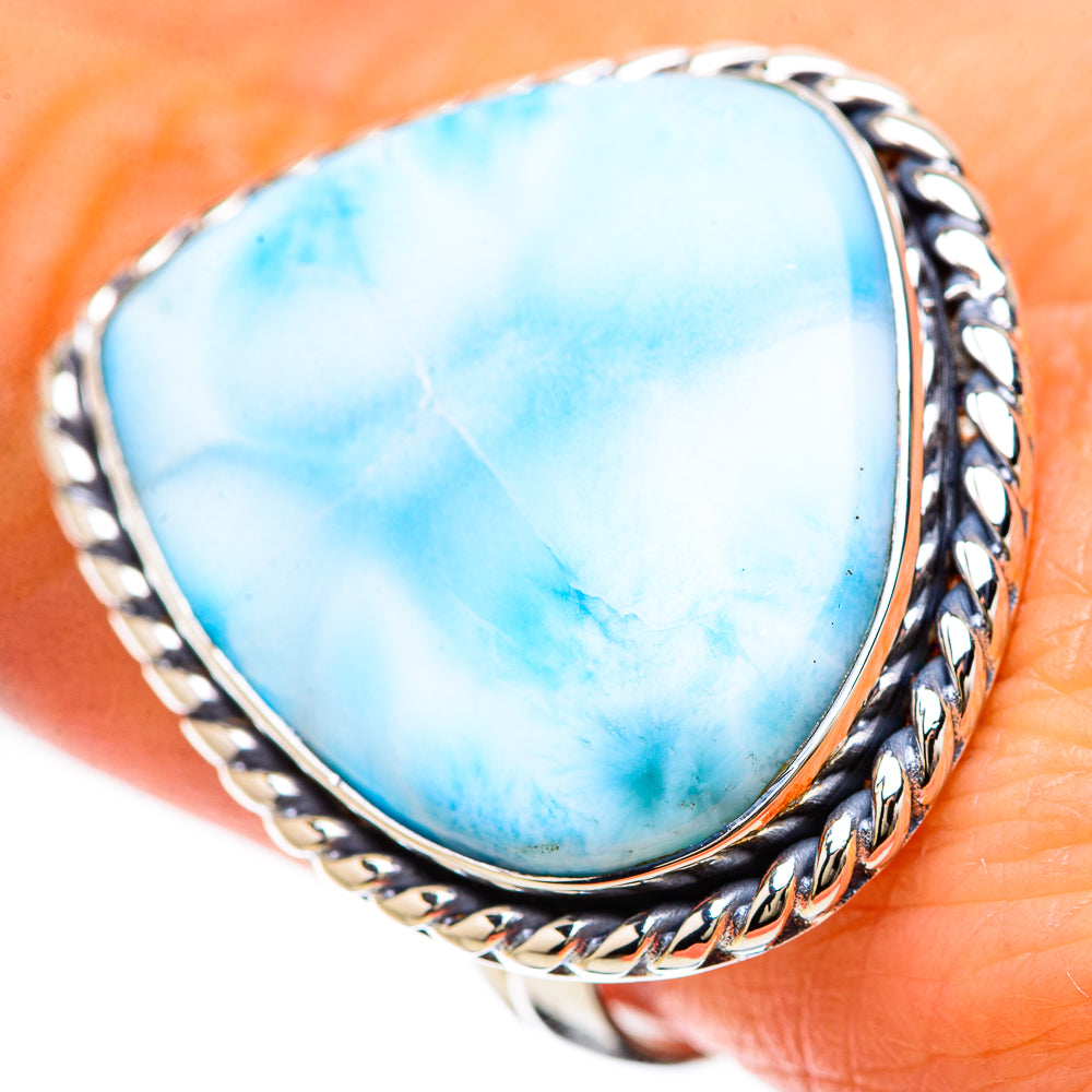Larimar Rings handcrafted by Anasilvercos - RING133891