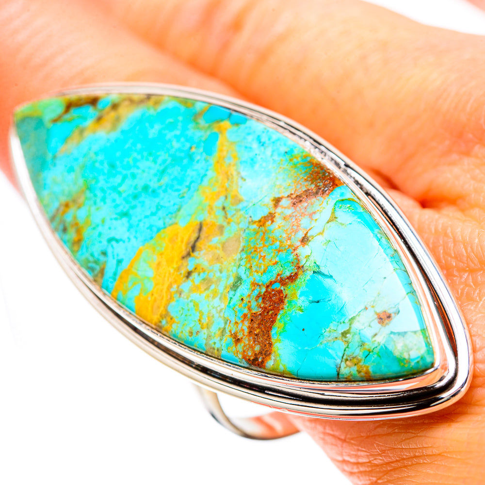 Chrysocolla Rings handcrafted by Anasilvercos - RING133892