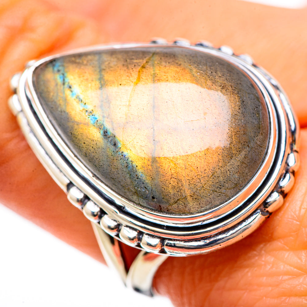 Labradorite Rings handcrafted by Anasilvercos - RING133898