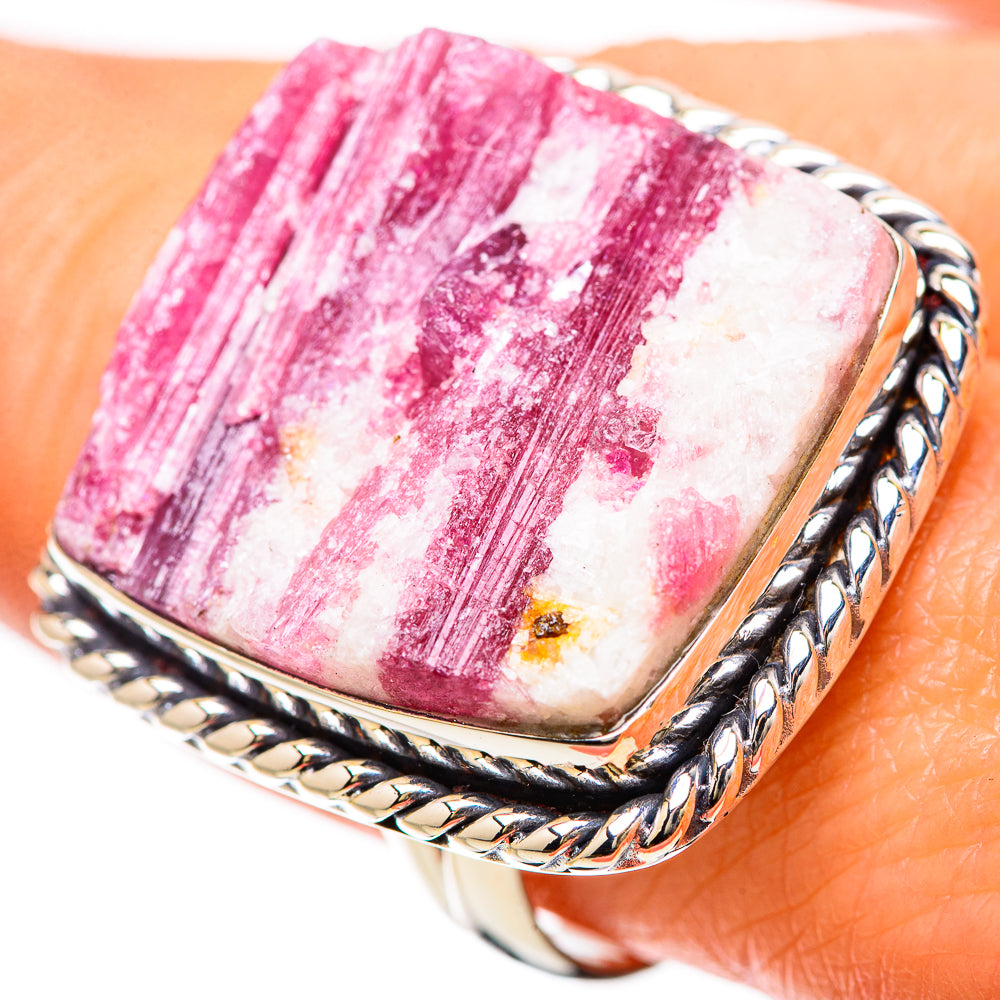 Pink Tourmaline Rings handcrafted by Anasilvercos - RING133899