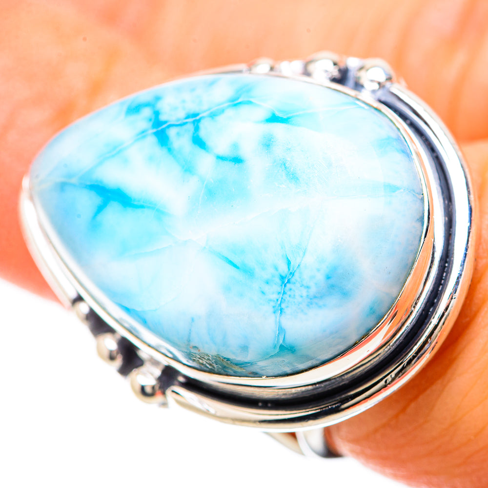 Larimar Rings handcrafted by Anasilvercos - RING133909
