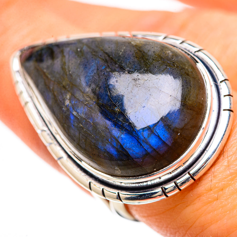 Labradorite Rings handcrafted by Anasilvercos - RING133911