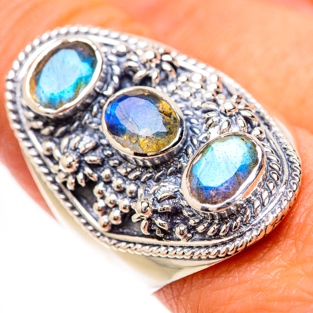Labradorite Rings handcrafted by Anasilvercos - RING133918