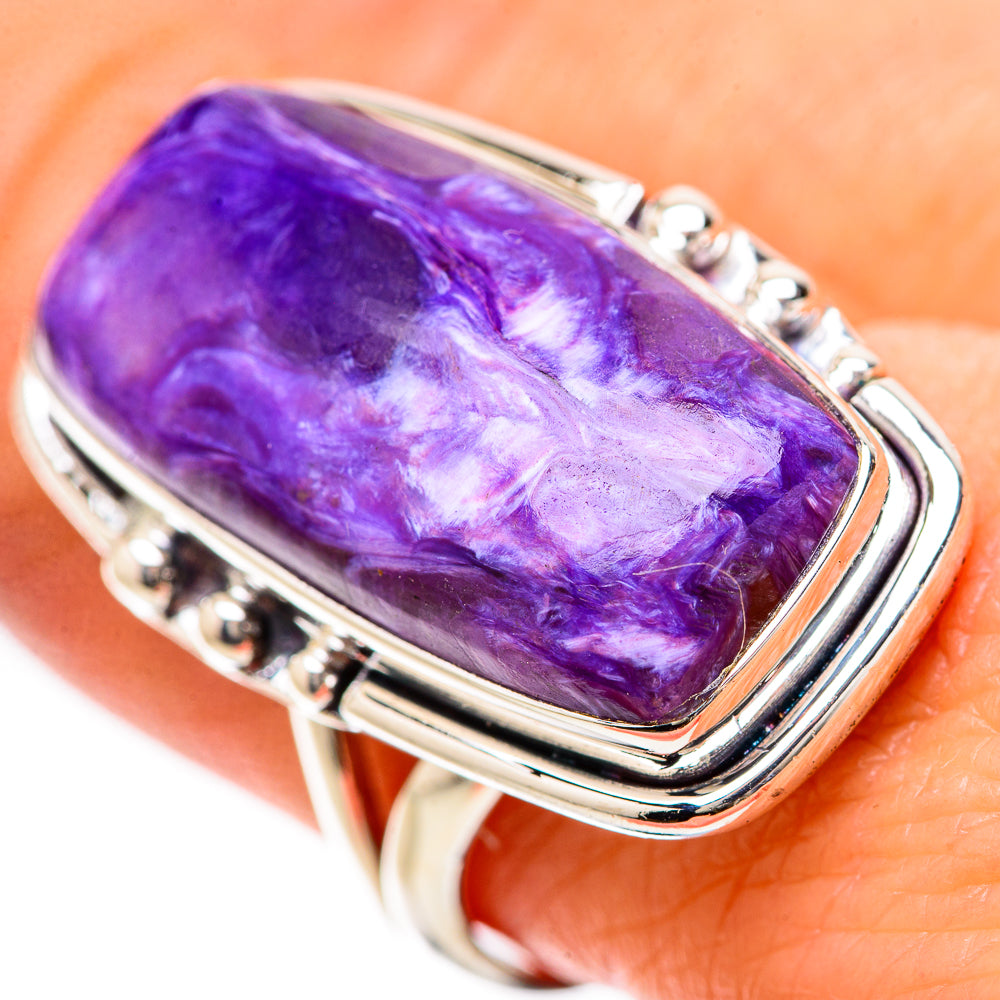 Charoite Rings handcrafted by Anasilvercos - RING133926