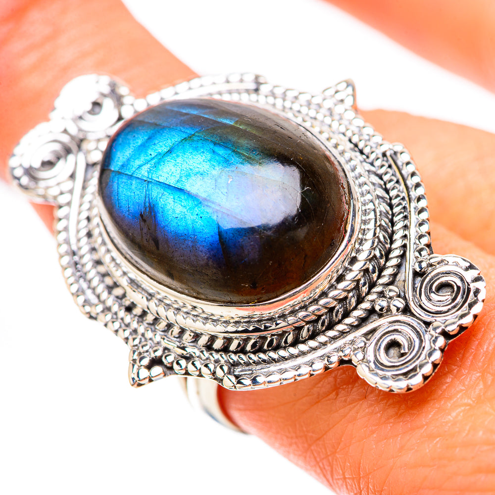 Labradorite Rings handcrafted by Anasilvercos - RING133932