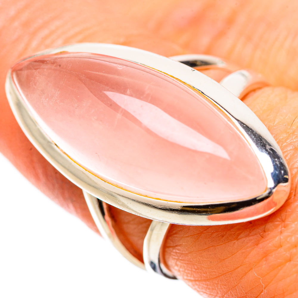 Rose Quartz Rings handcrafted by Anasilvercos - RING133943