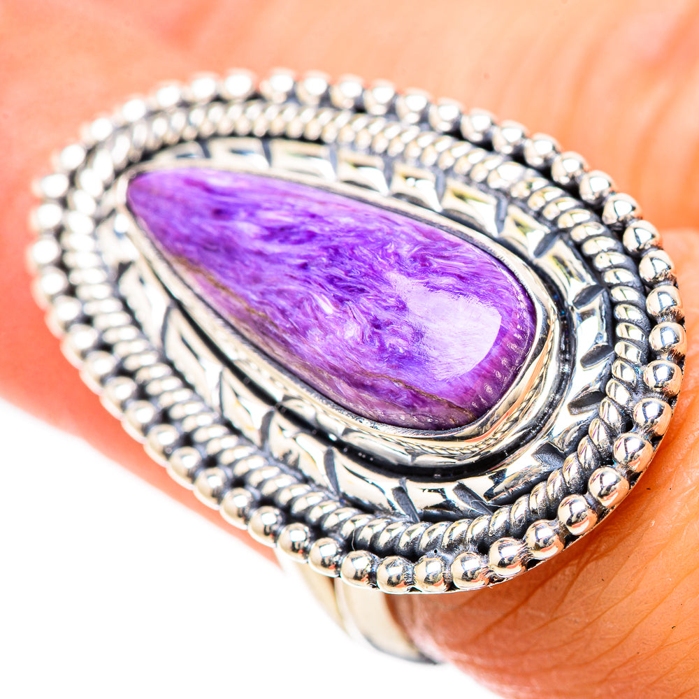 Charoite Rings handcrafted by Anasilvercos - RING133946