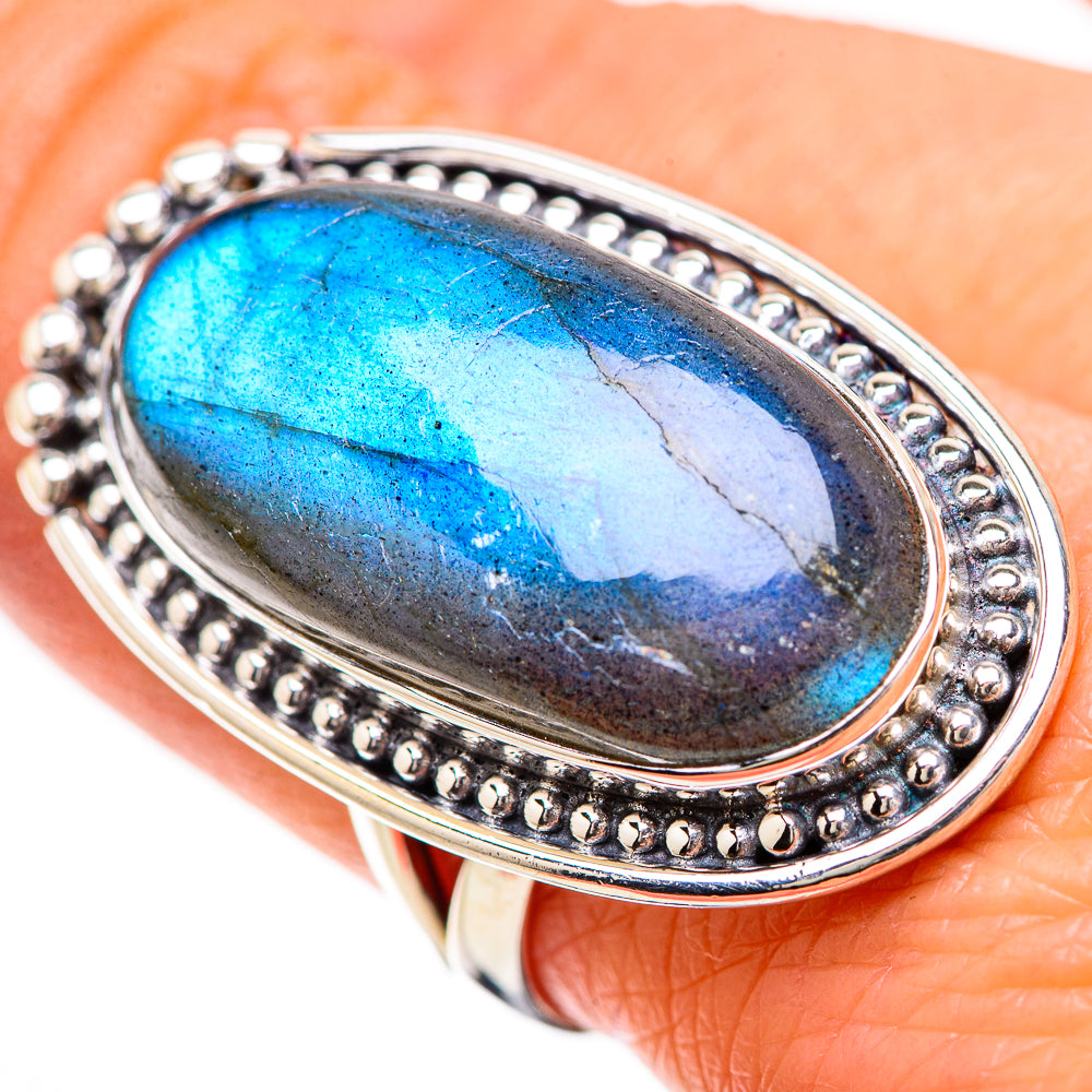 Labradorite Rings handcrafted by Anasilvercos - RING133952