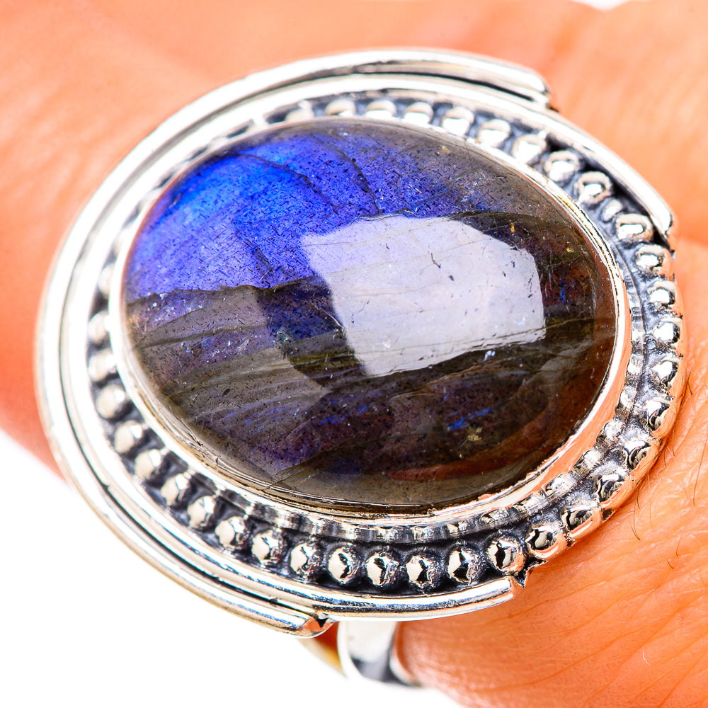 Labradorite Rings handcrafted by Anasilvercos - RING133955