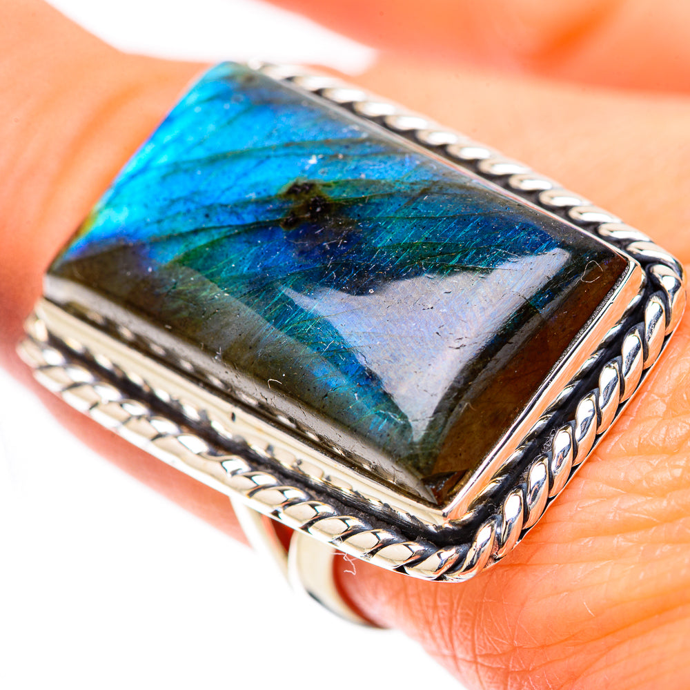 Labradorite Rings handcrafted by Anasilvercos - RING133958