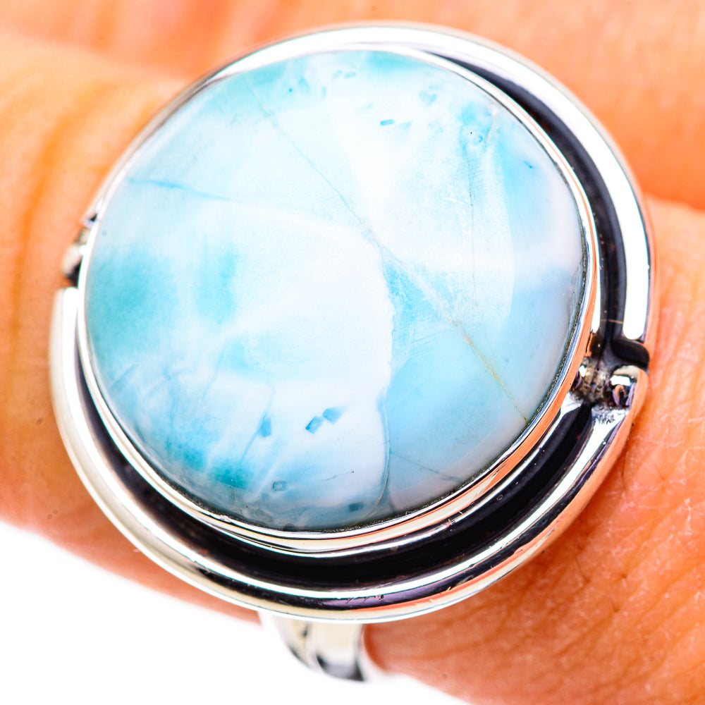 Larimar Rings handcrafted by Anasilvercos - RING133960