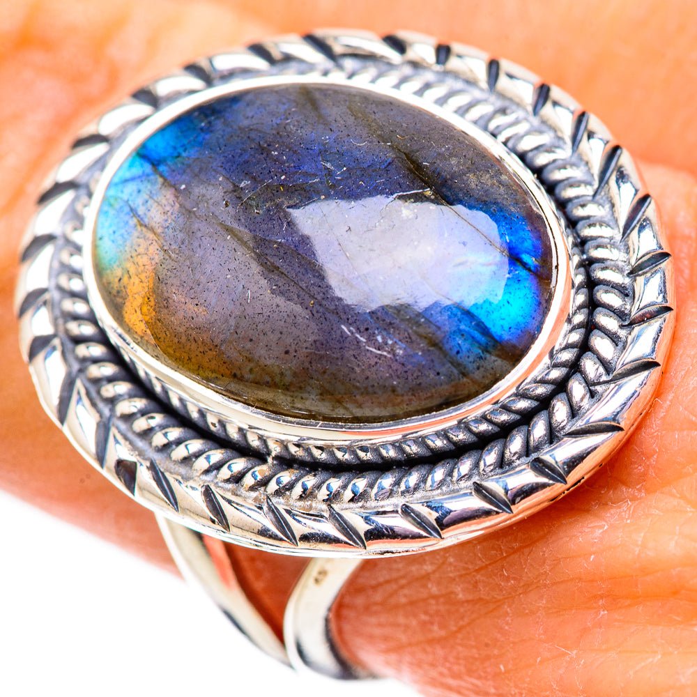Labradorite Rings handcrafted by Anasilvercos - RING133962