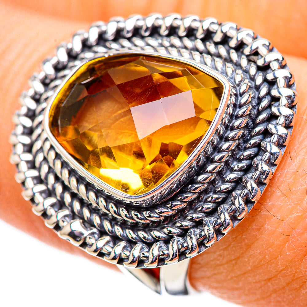 Citrine Rings handcrafted by Anasilvercos - RING133972