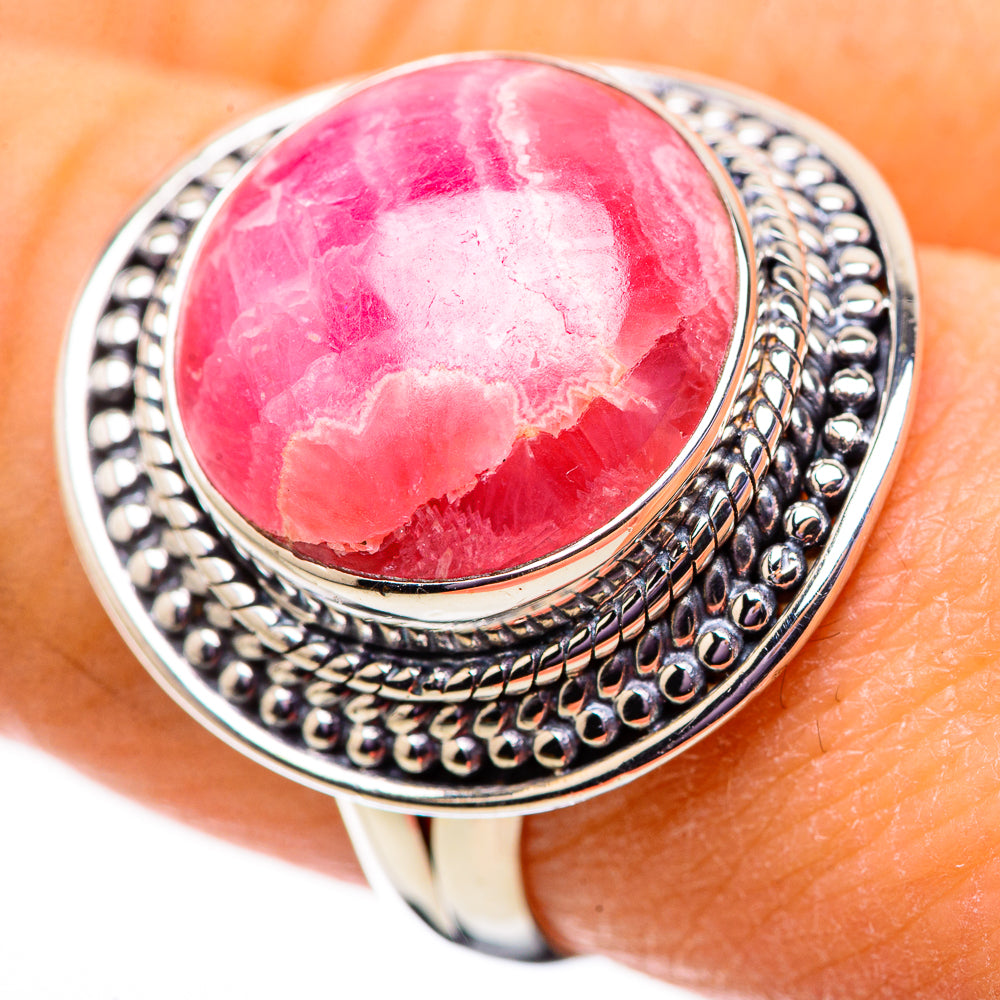 Rhodochrosite Rings handcrafted by Anasilvercos - RING133974