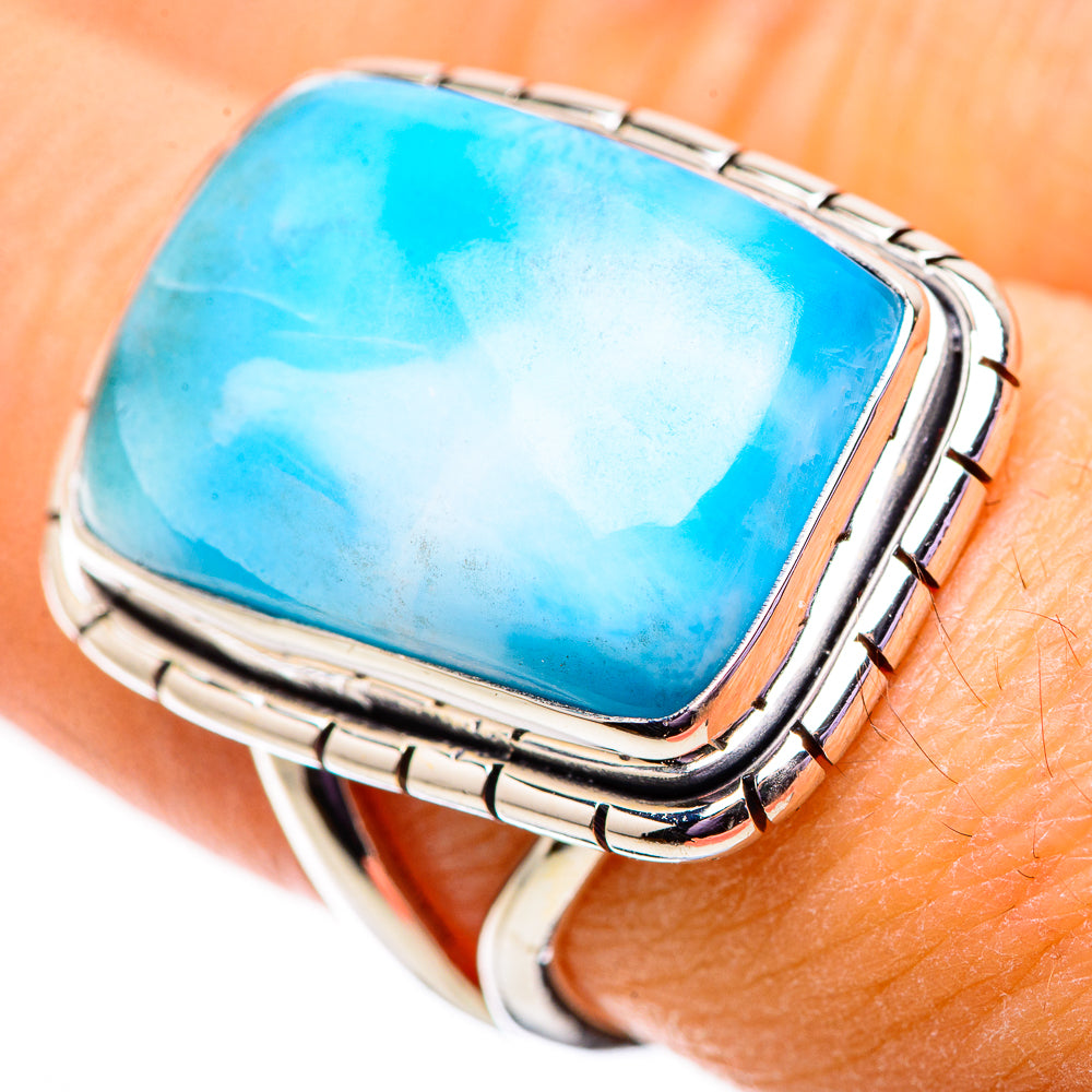 Larimar Rings handcrafted by Anasilvercos - RING133987