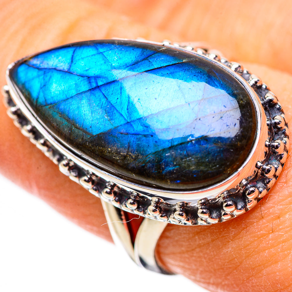 Labradorite Rings handcrafted by Anasilvercos - RING133988
