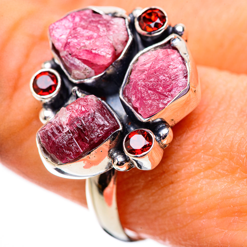 Rose Quartz Rings handcrafted by Anasilvercos - RING134002