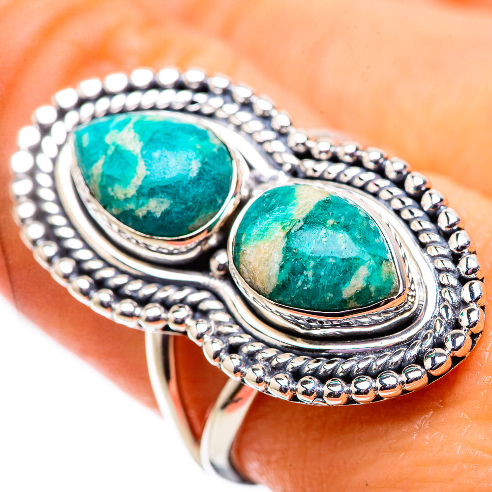 Amazonite Rings handcrafted by Anasilvercos - RING134022