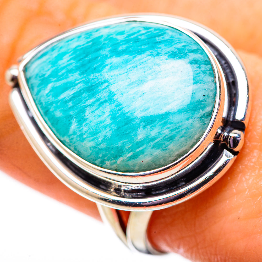 Amazonite Rings handcrafted by Anasilvercos - RING134025
