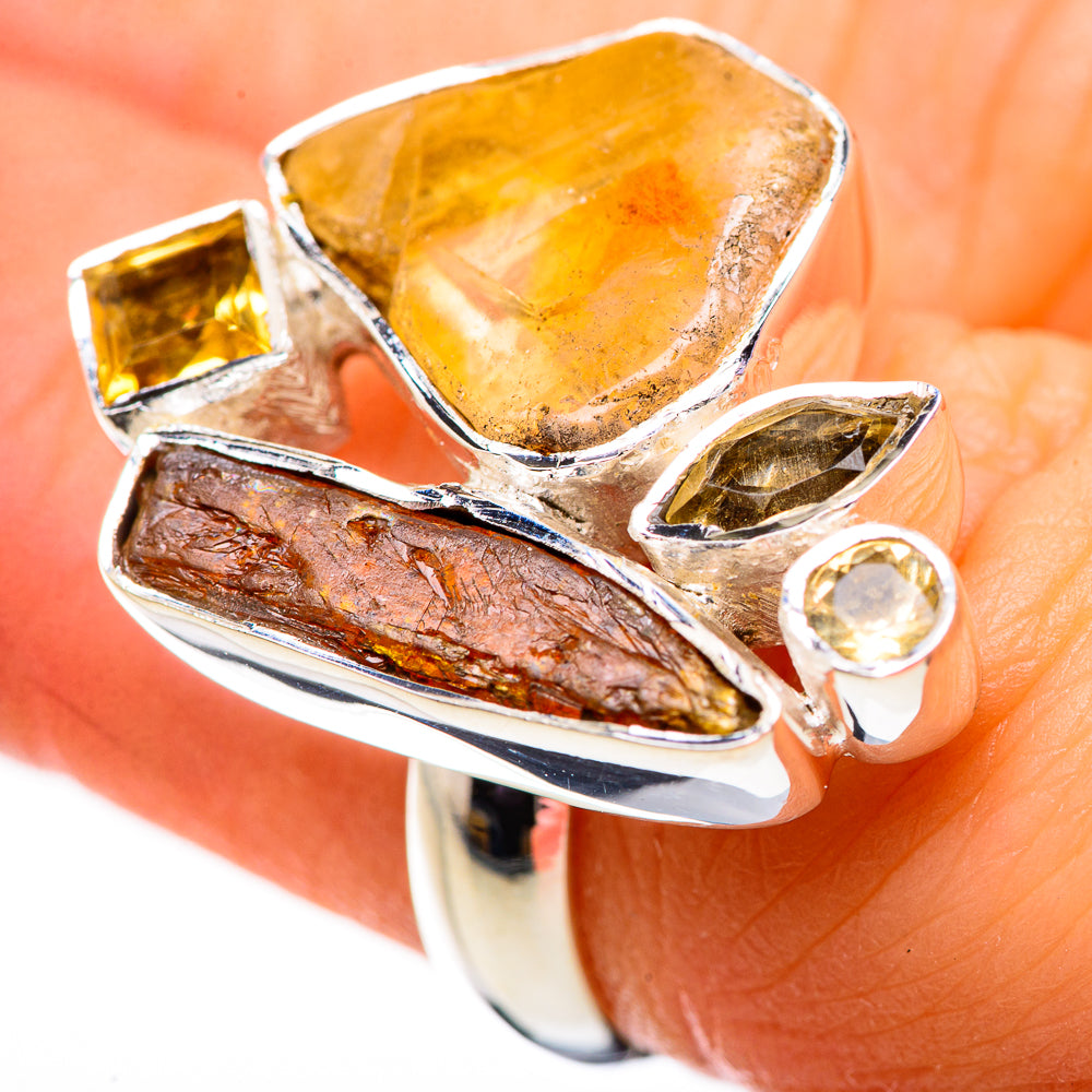 Citrine Rings handcrafted by Anasilvercos - RING134027