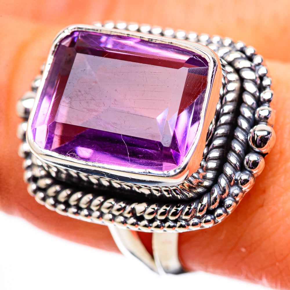 Amethyst Rings handcrafted by Anasilvercos - RING134030